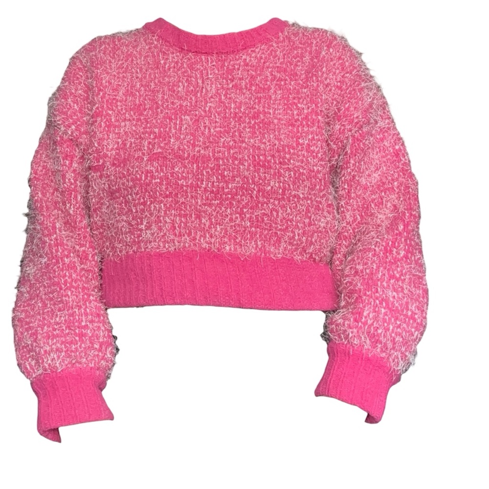 Timing Textured pink Crew Neck Sweater